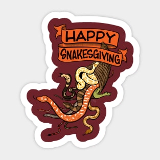 HAPPY SNAKESGIVING Sticker